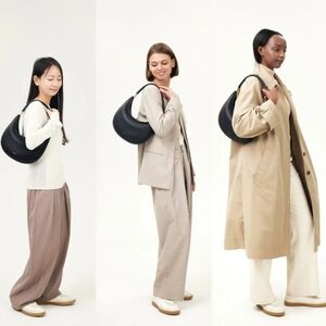 Songmont luna Onyx Bag  Black  with Gold Details New Out Tag